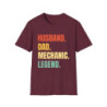 Husband Dad Mechanic Legend Tee