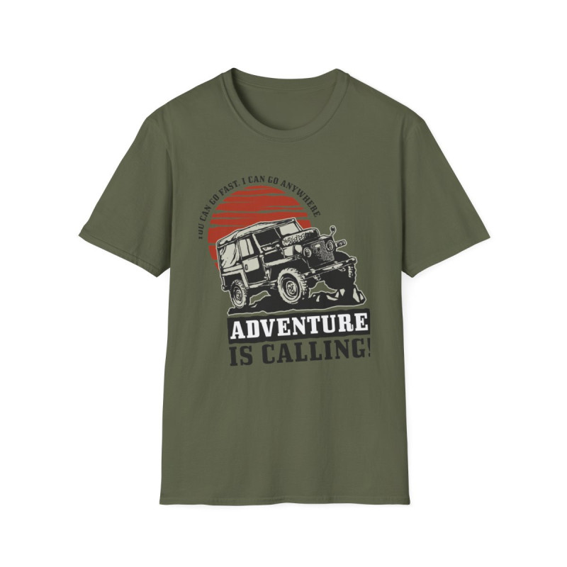 Adventure is Calling Jeep Tee